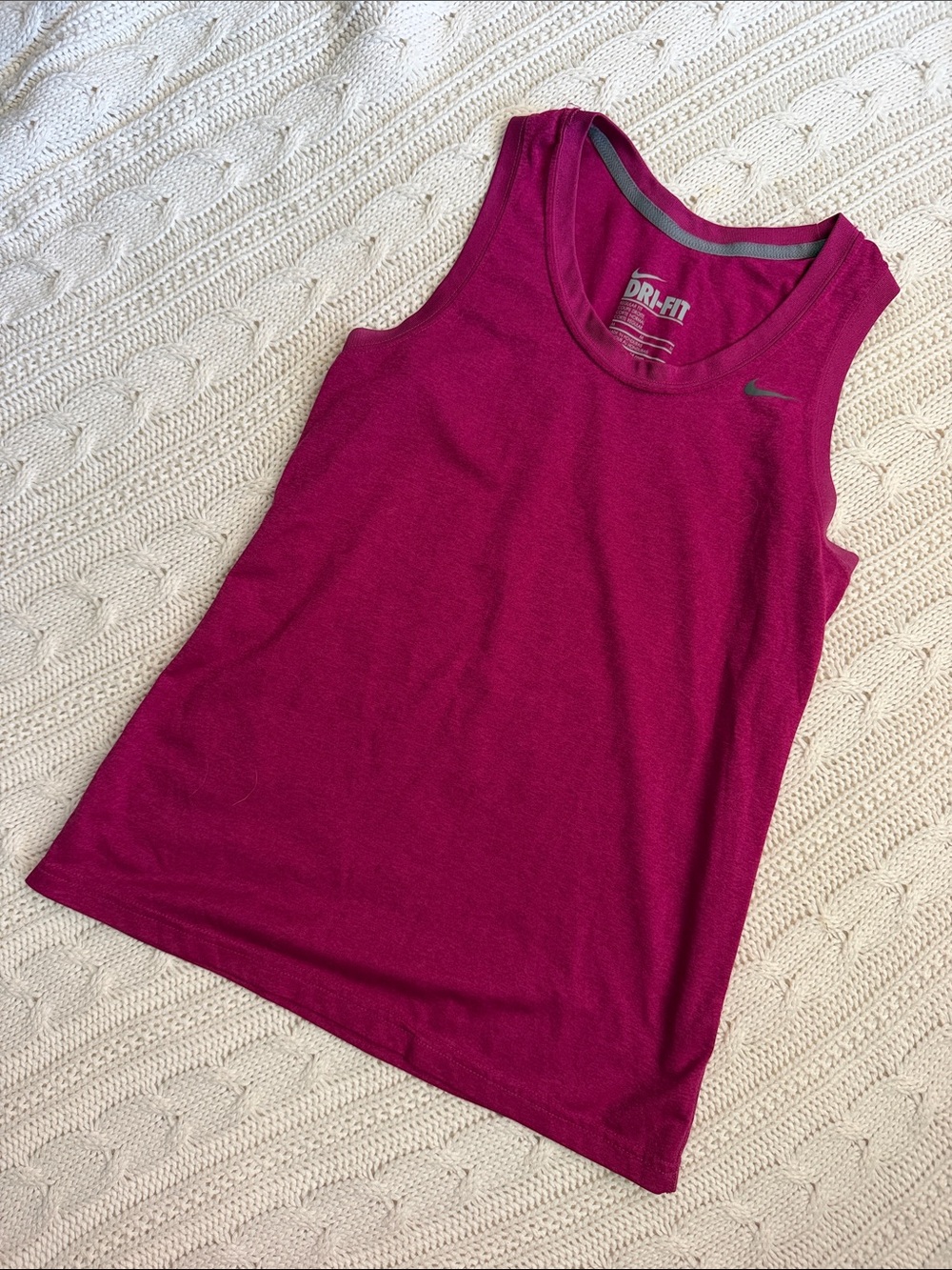 Nike Magenta Dri-FIT Athletic Tank Top